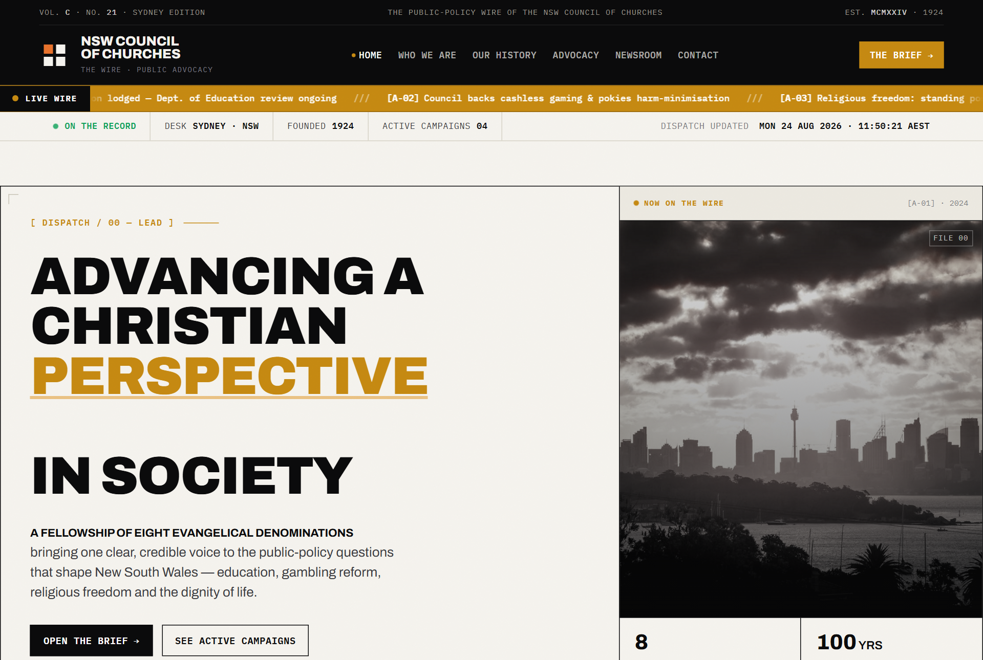 NSW Council of Churches rebuilt website