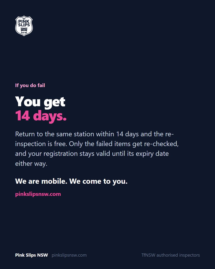Pink Slips NSW September 2026 social asset, carousel / close