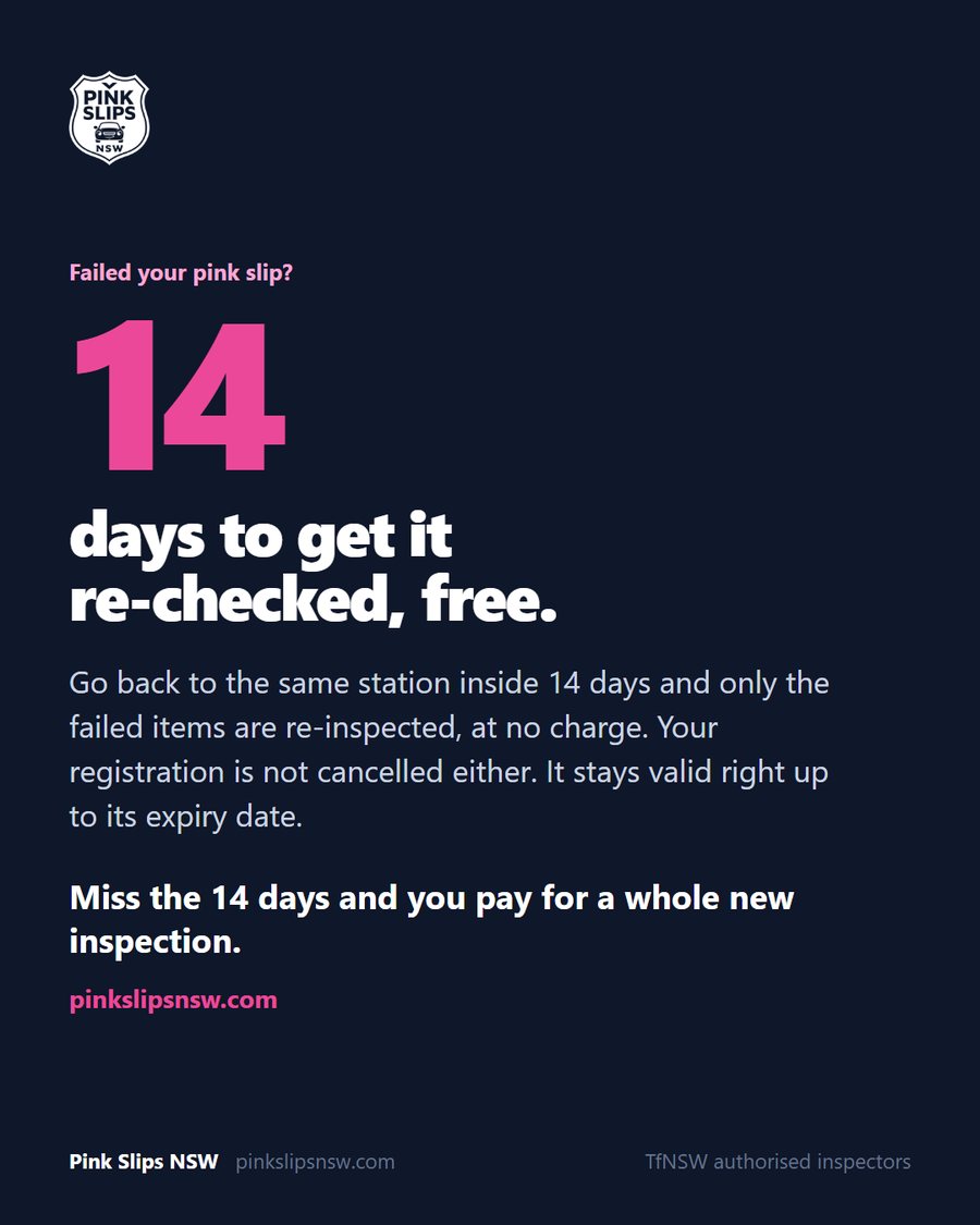 Pink Slips NSW September 2026 social asset, single image