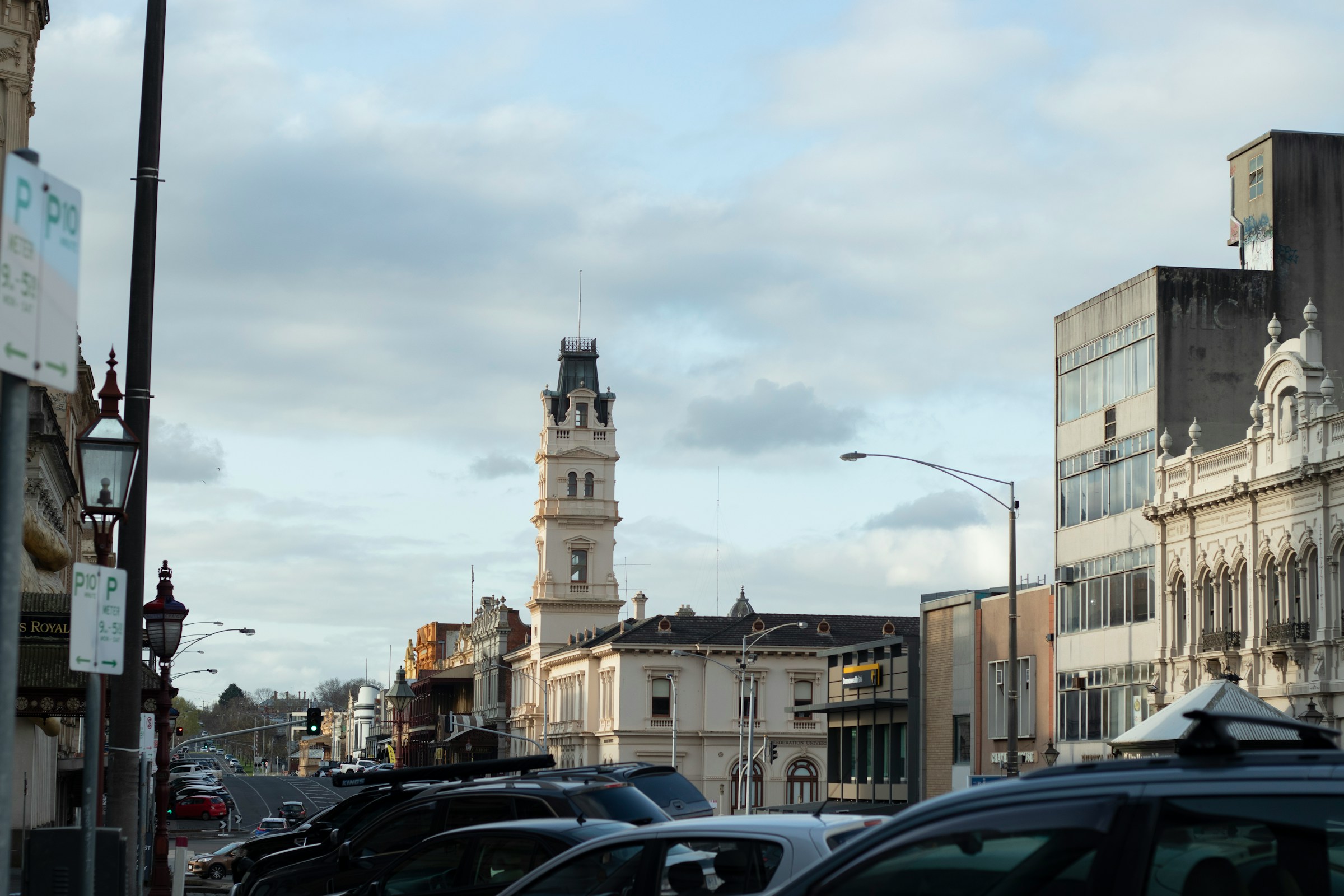 Sturt Street's heritage clock tower, Ballarat — Ballarat's home market