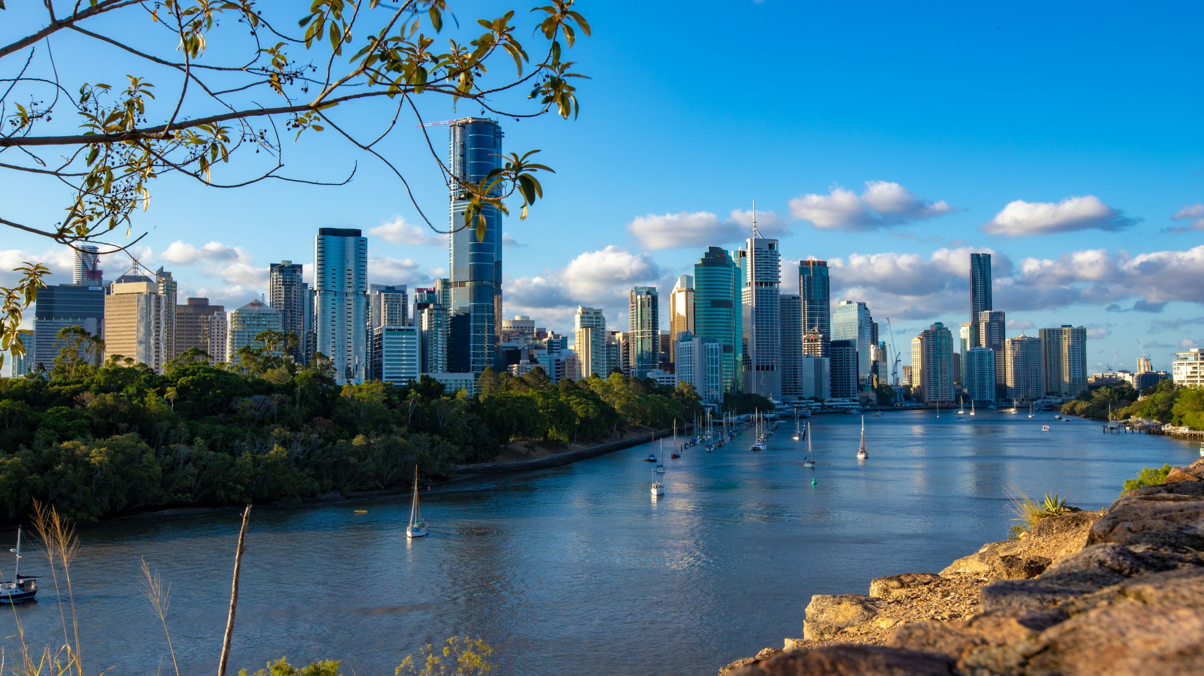 The Brisbane River and CBD skyline — the market Brisbane businesses compete in