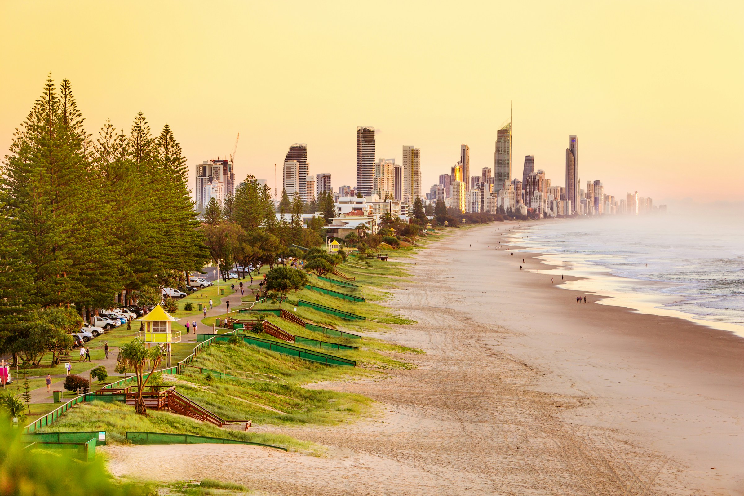 Burleigh Heads and the Surfers Paradise skyline — Gold Coast's home market