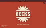 Becks Coffee website