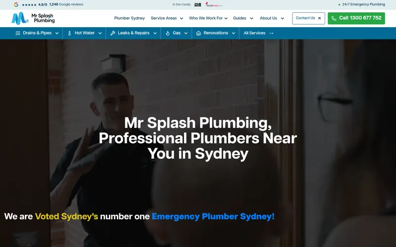 Mr Splash Plumbing website
